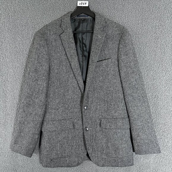 J Crew Ludlow Wool Cotton Herringbone Moon Blazer Sport Coat - Men's Size 38R - Picture 1 of 13